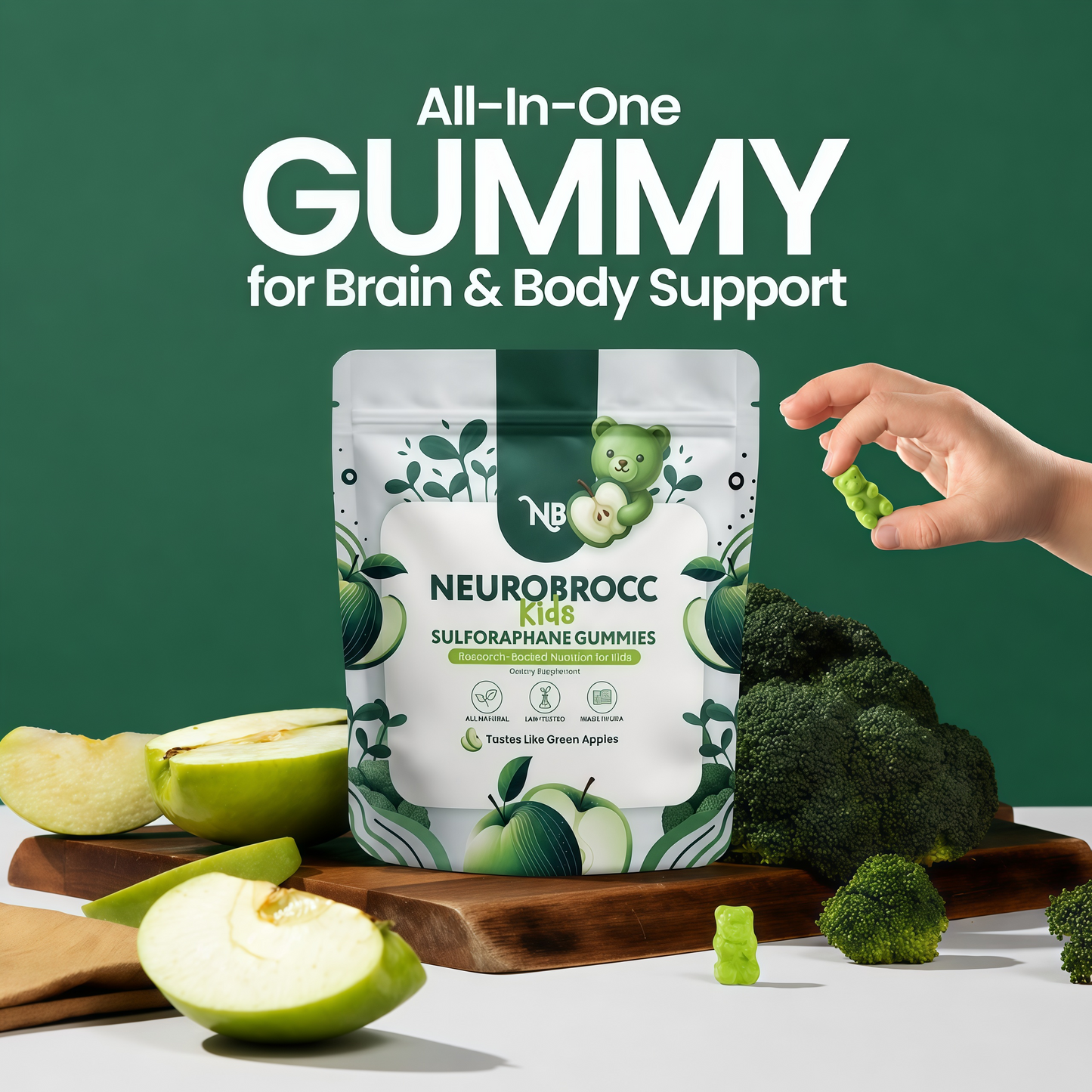 The Brain-Boosting Broccoli Gummy Your Kids Actually Want to Eat🥦